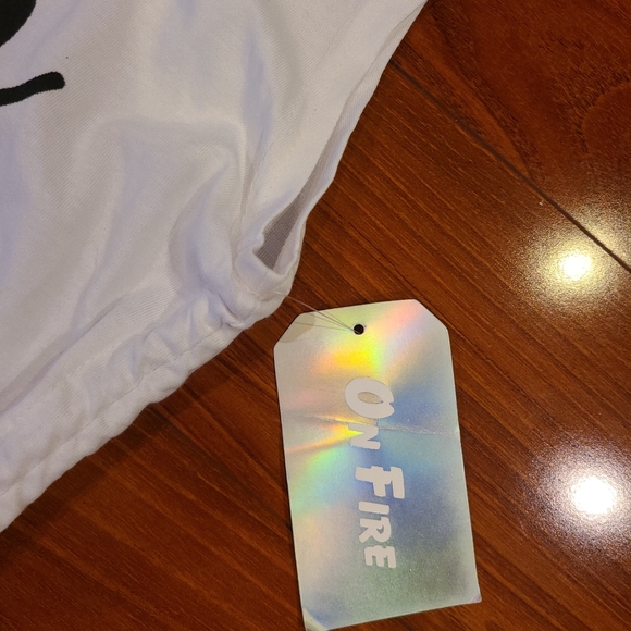 On Fire White Faith Tank Top Size XL - Picture 4 of 5
